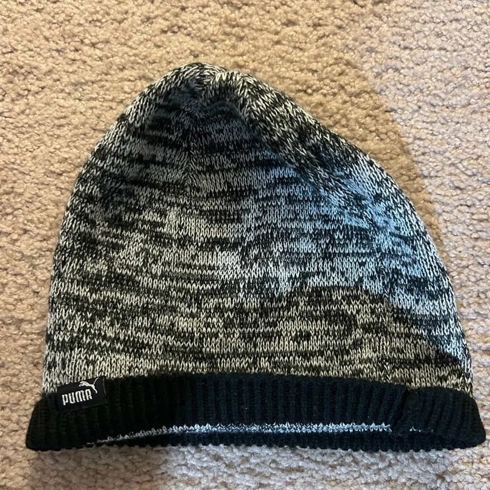 Puma Monochrome Knit Beanie - Picture 2 of 2